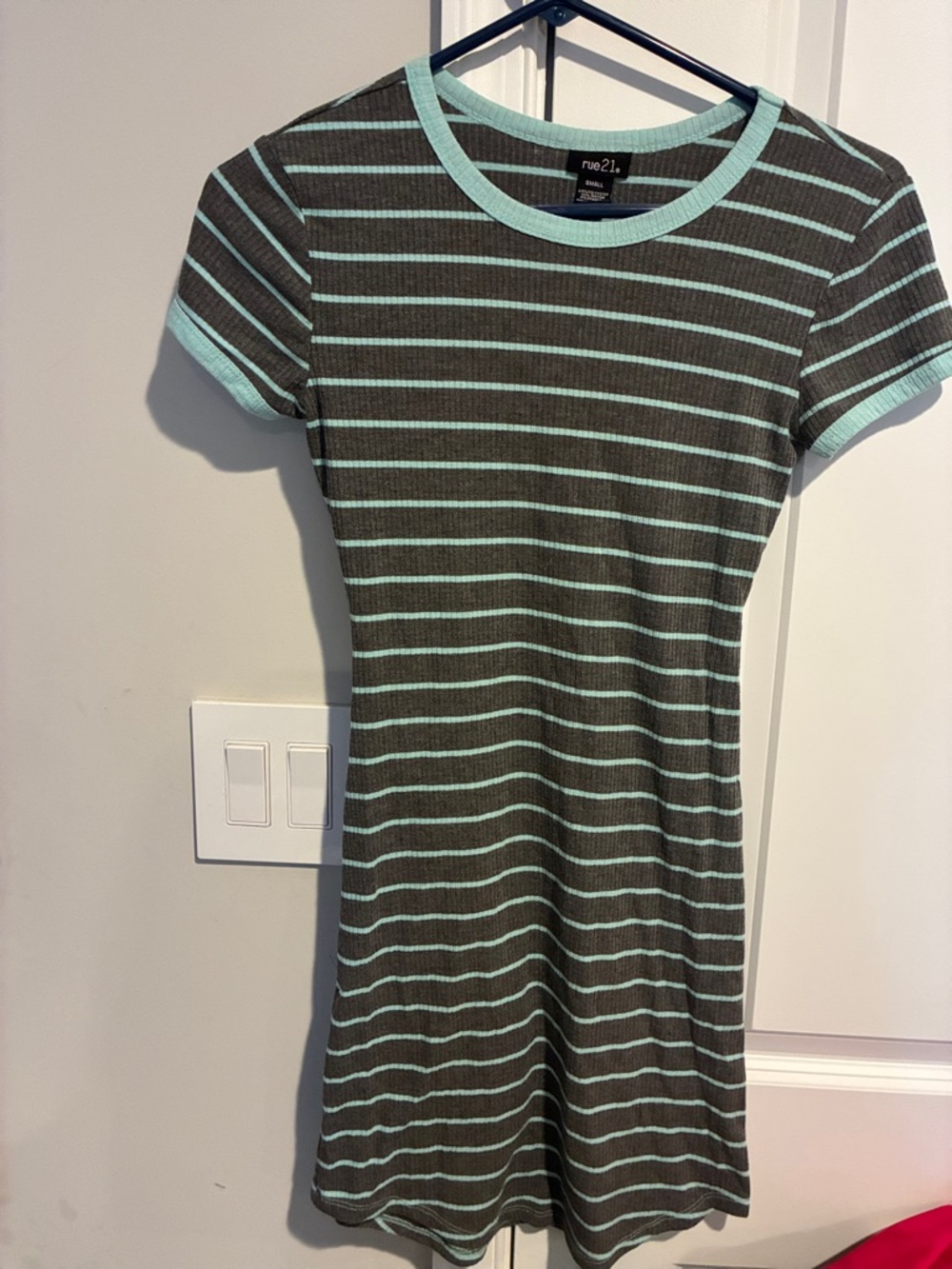 Rue21 Striped Knit Short Sleeve Dress